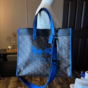 Coach horse and carriage Blue and Black cabin bag
